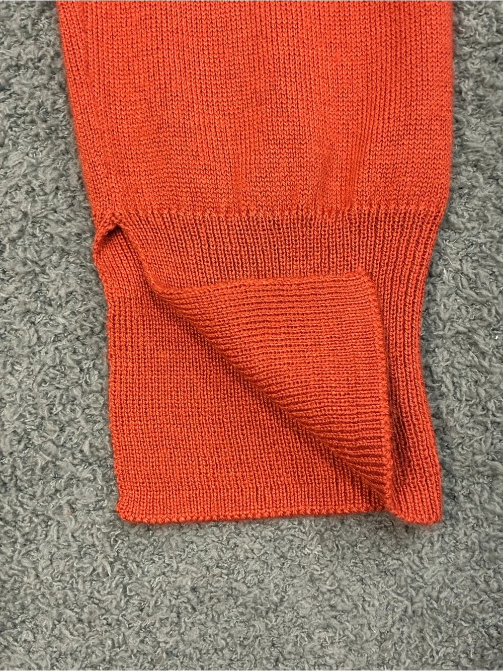 The Limited Lightweight Boat Neck Sweater | Burnt Orange | Size Large